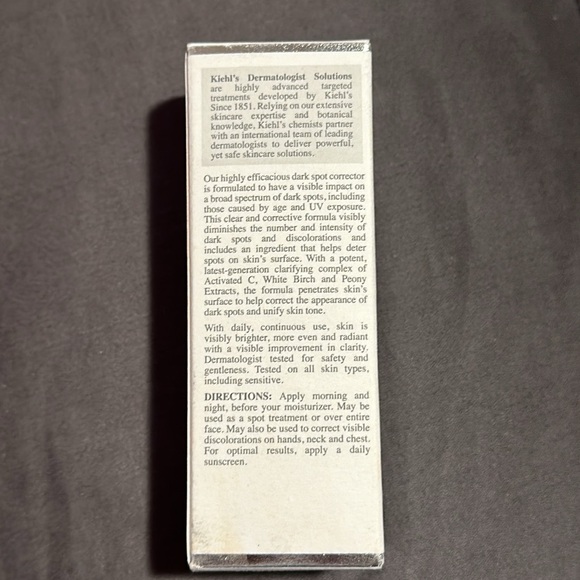 ***NEW IN BOX*** Kiehl’s Clearly Corrective Dark Spot Solution - Picture 4 of 4